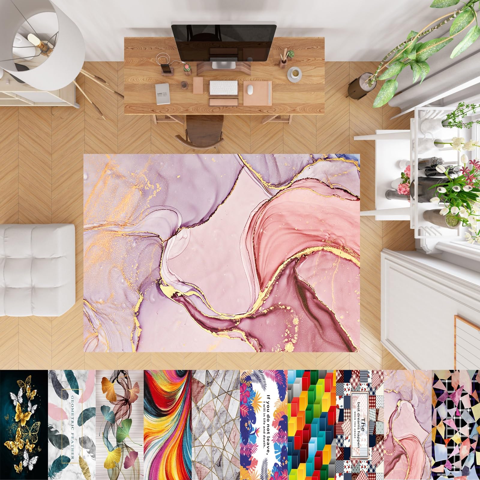 Tapis de cuisine devant evier 100x220 cm moderne et doux pour votre couloir