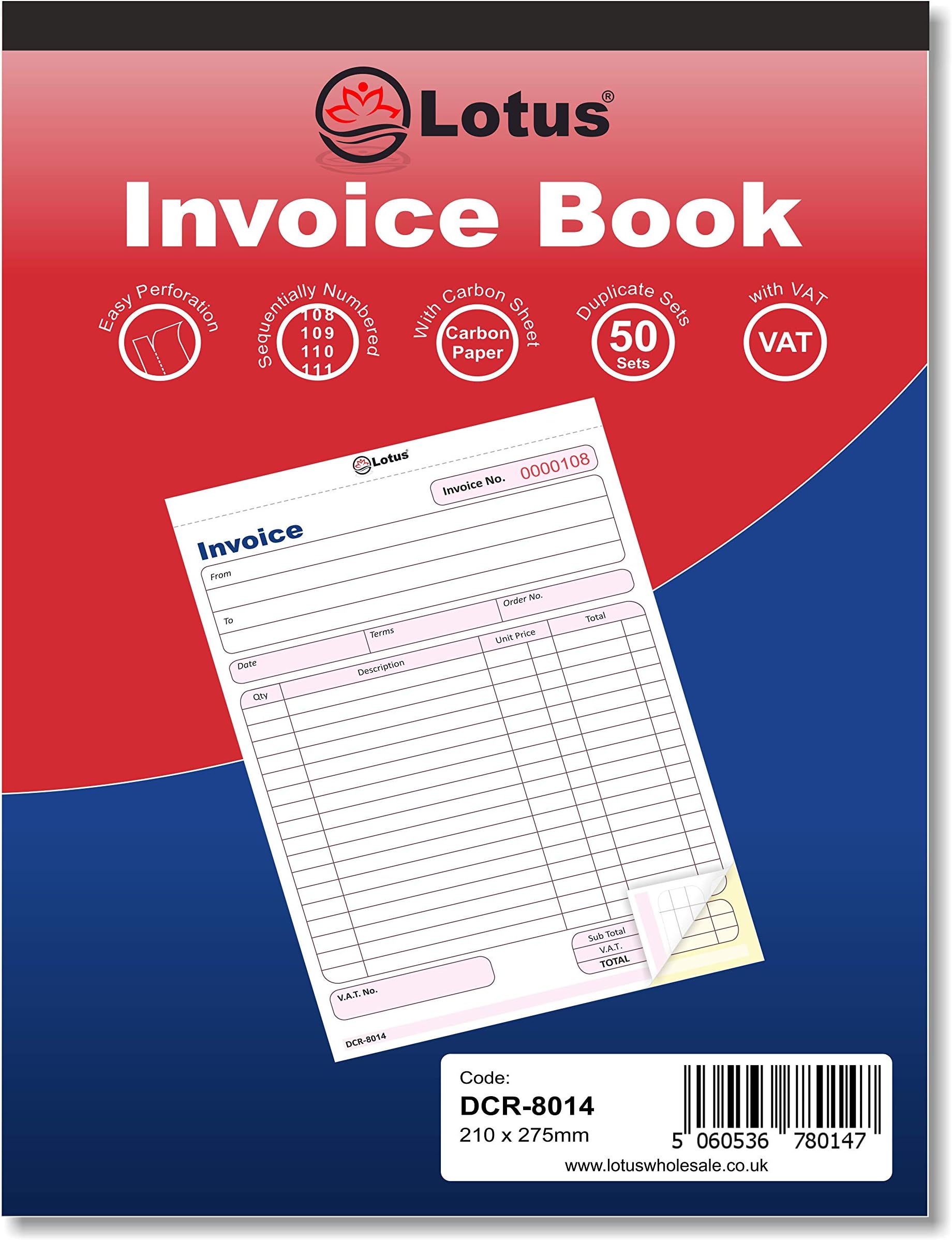 Duplicate Invoice Book 2Part Invoice Book Duplicate 210 x 275mm