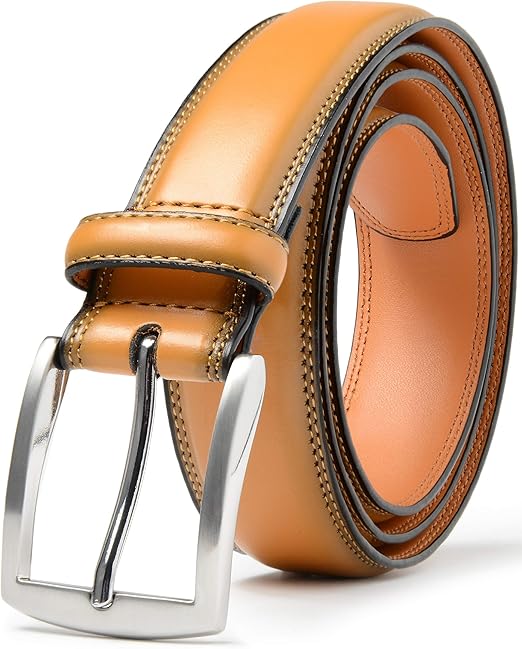 Belts For Men - Men's Dress Belt - Hand Made 100% Cow Leather Belt For Men