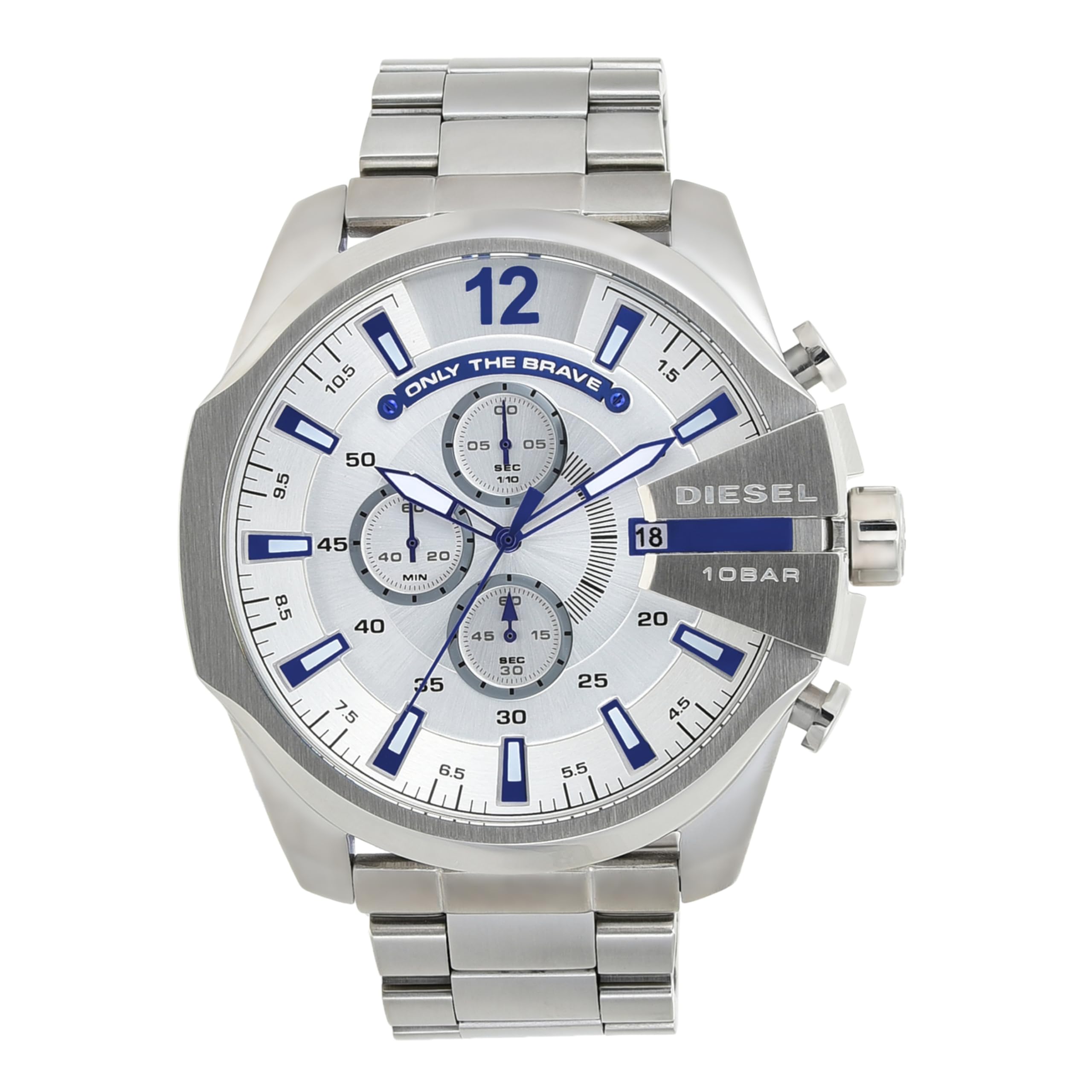 Diesel Chief Series orologio da uomo, movimento cronografo con cinturino in silicone, acciaio inossidabile o pelle