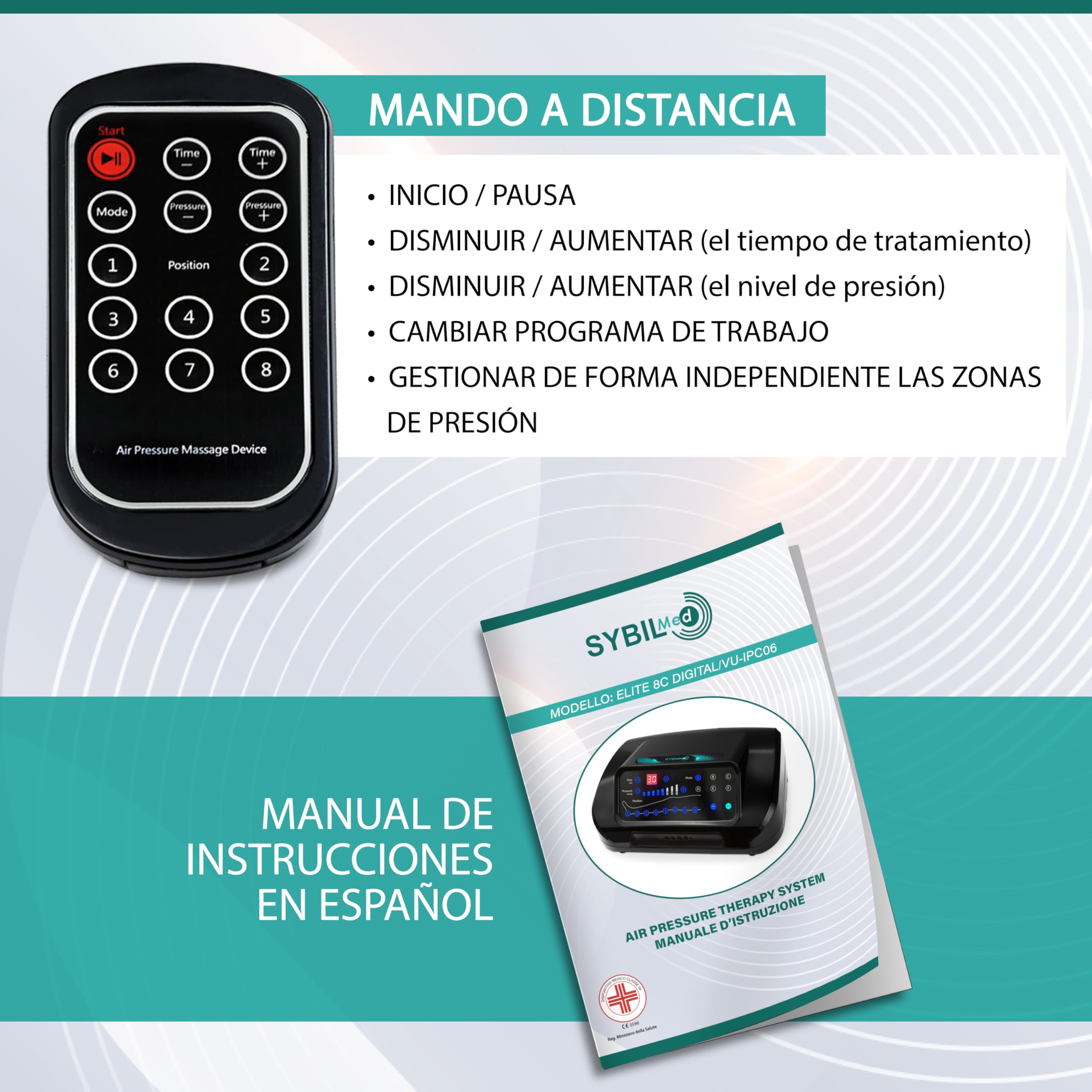 Presoterapia Digital para Casa ELITE 8 – Masajeador Eléctrico para Recuperación Deportiva, 8 Cámaras de Aire, XL Botas, Recuperación y Bienestar