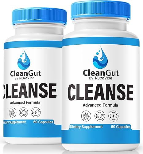 Paquete de 2 cápsulas Clean Gut, píldoras oficiales de CleanGut para mujeres, fórmula totalmente natural para apoyar la salud intestinal y el