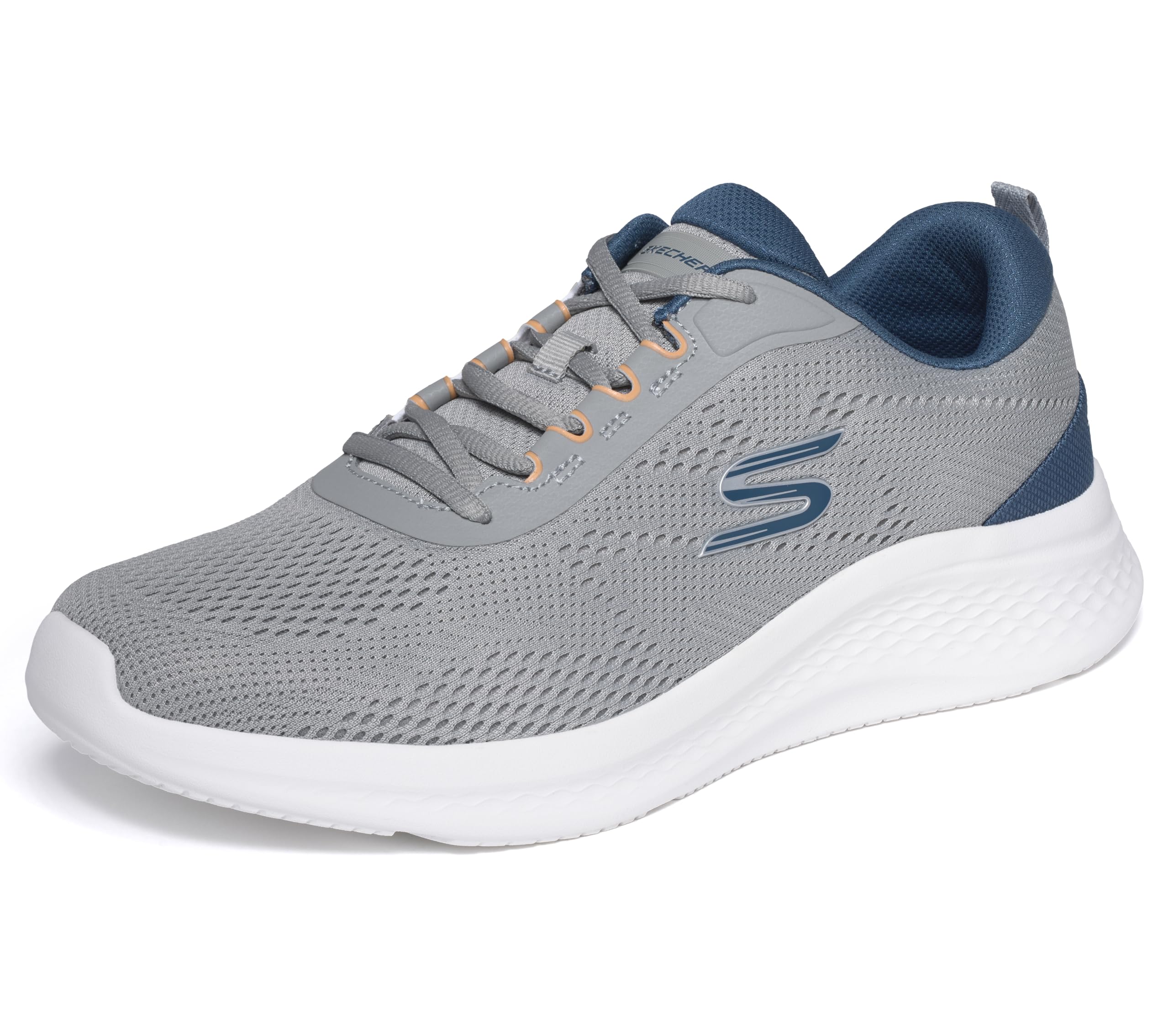 Skechers Men's  Engineered Mesh Lace Up Low-Top Trainers in Size 7, Sports Direct