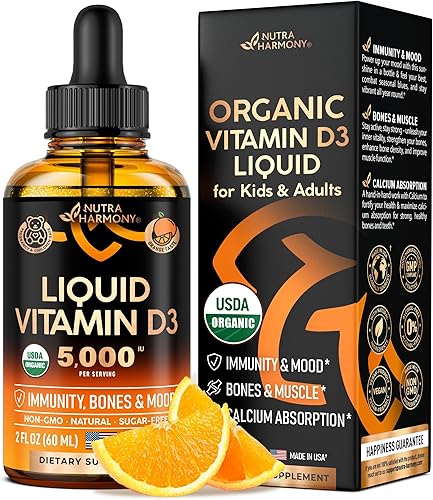 NUTRAHARMONY Gotas líquidas orgánicas de vitamina D3