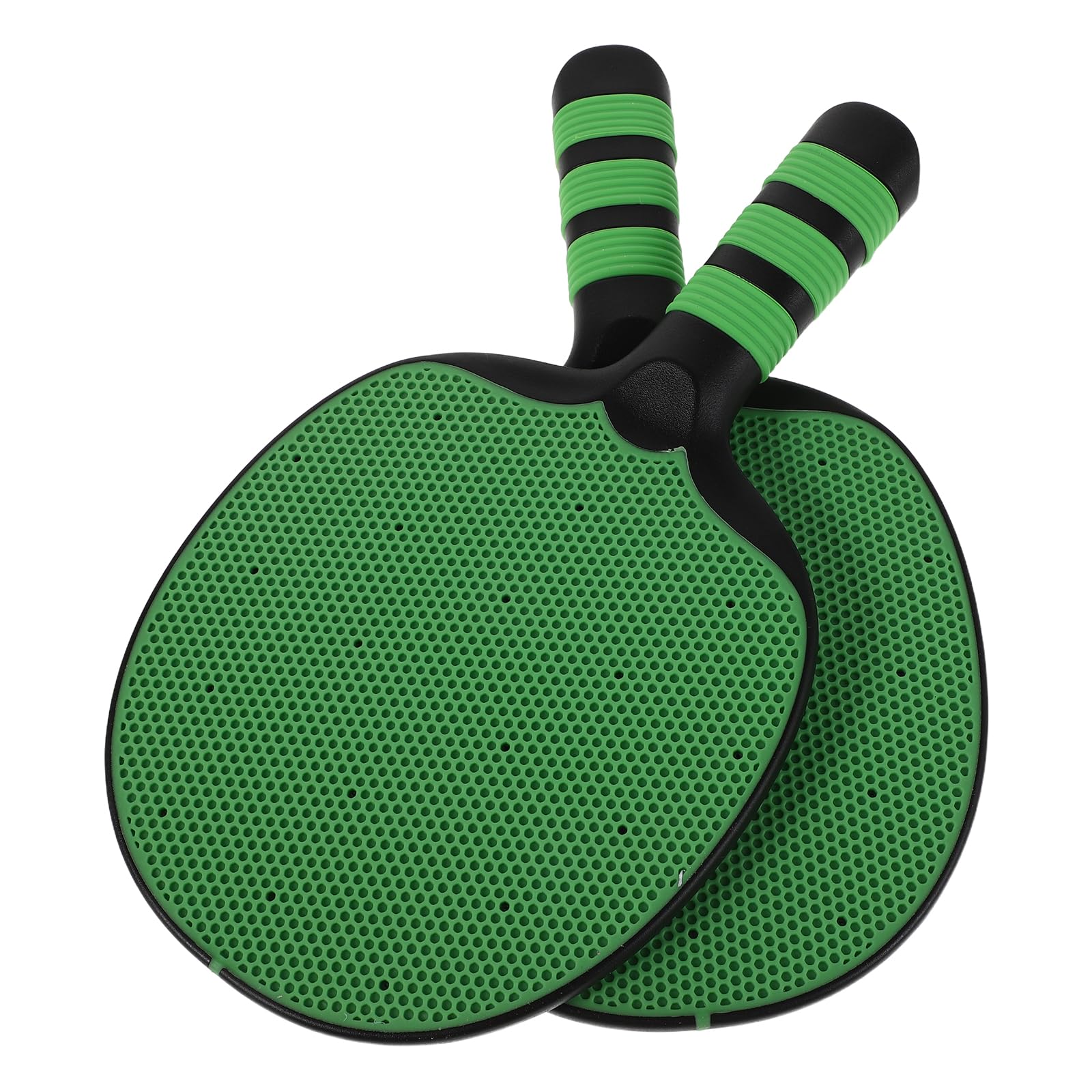 Veemoon Lot de 2 Raquettes de Ping-Pong Vertes Prise Porte-Plume et Classique, Raquettes D’entraînement Tennis de Table Surface de Contrôle Optimale, Manche Ergonomique Antidérapant