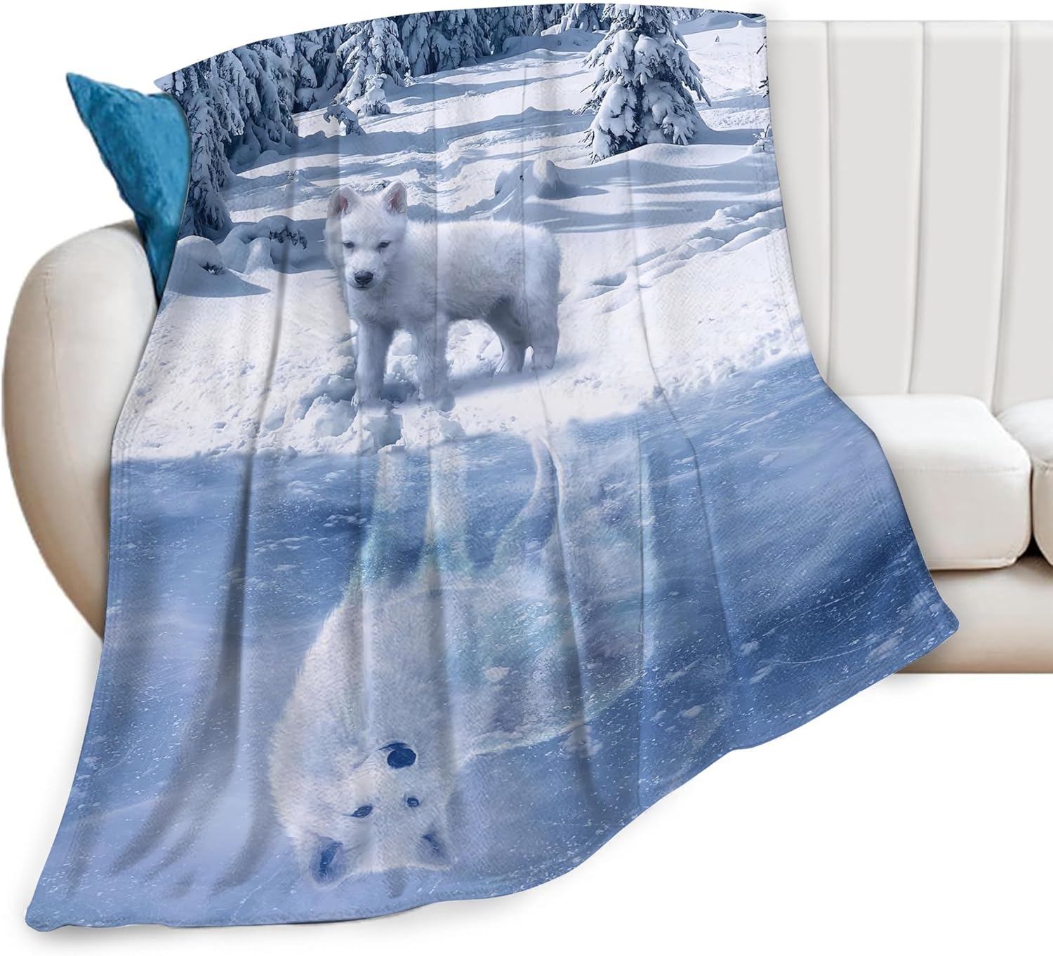 Wolf Blanket Cool Wolf Throw Blanket Soft Warm Canis Lupus