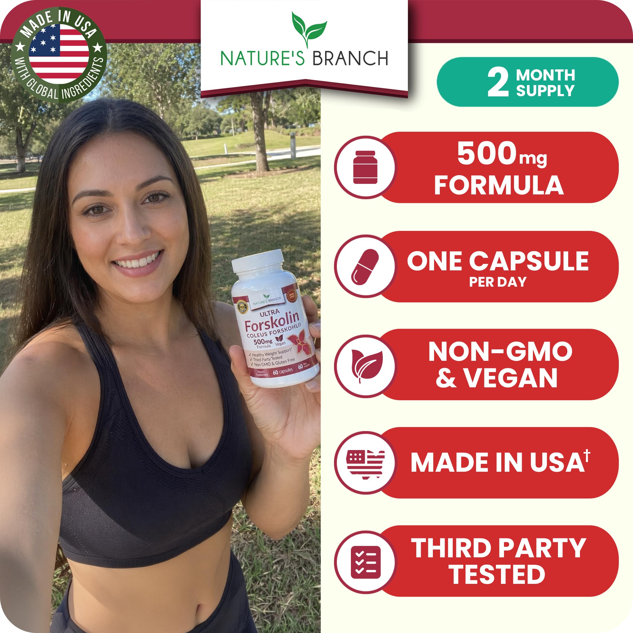 Ultra Forskolin Supplement 500mg, Coleus Forskohlii for Weight Management — Amazon image 2