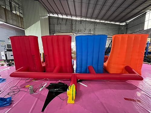 Miniatura 3 de Juego de carnaval inflable 4 en 1, juegos deportivos inflables, juego de aro de baloncesto para juegos escolares, familia, equipo