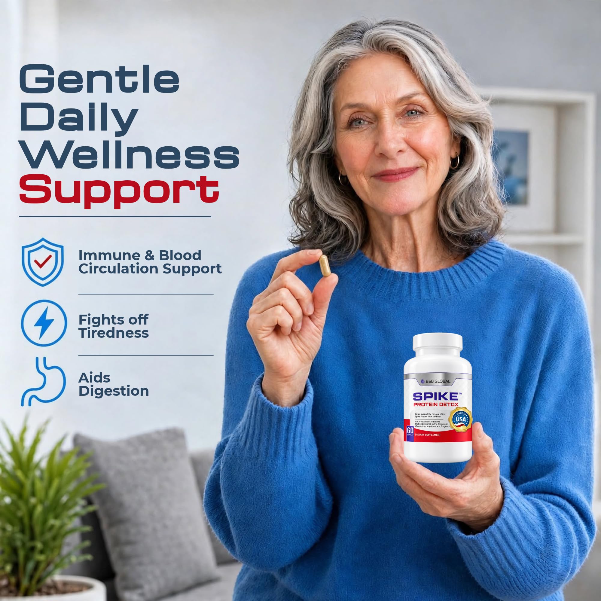 Supplement 3in1 Formula for Immune Support, 60 Capsules — Amazon image 3