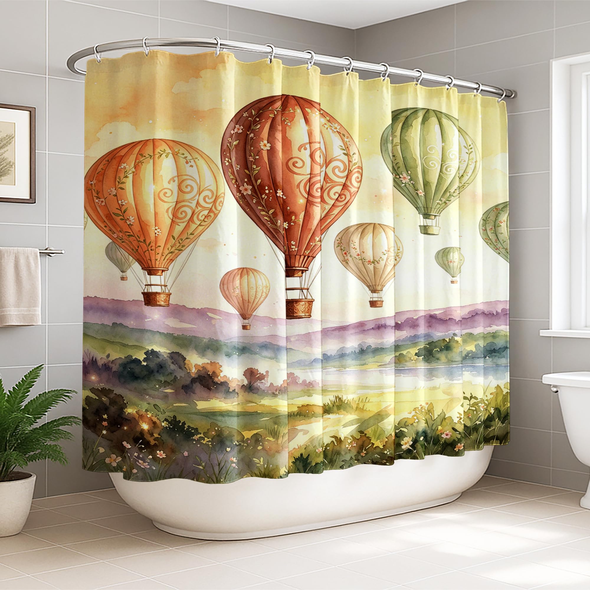 Rideau de douche en tissu de qualité supérieure imperméable et résistant 274 x 183 cm