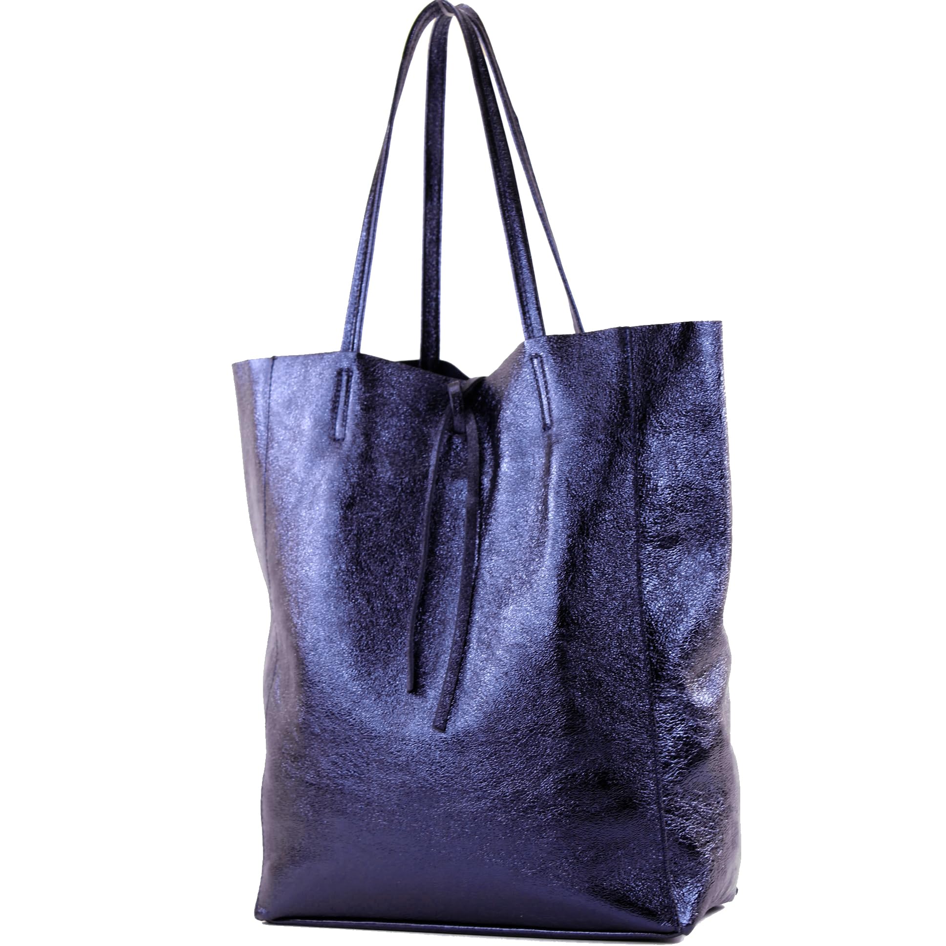 modamoda de T163 Sac à bandoulière en cuir pour femme avec poche intérieure, fait main en Italie