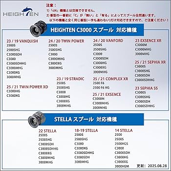 HEIGHTEN c3000 換えスプール HEIGHTEN リール スプール C3000 替えスプール 2500から3000番対応