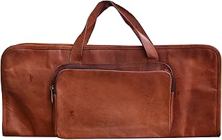 MaheTri Genuine Leather Drumstick Bag | Holds 8-10 Pairs Drum Sticks | Easy To Carry Leather Drum Sticks Holder Case