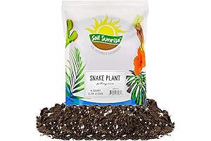 Snake Plant Potting Soil (4 Quarts) - Expertly Crafted Soil Blend for...