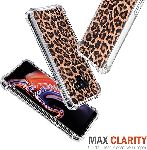 Miniatura 2 de Funda protectora compatible con Samsung Galaxy Note 9, claridad máxima, delgada, transparente, de poliuretano termoplástico (leopardo)