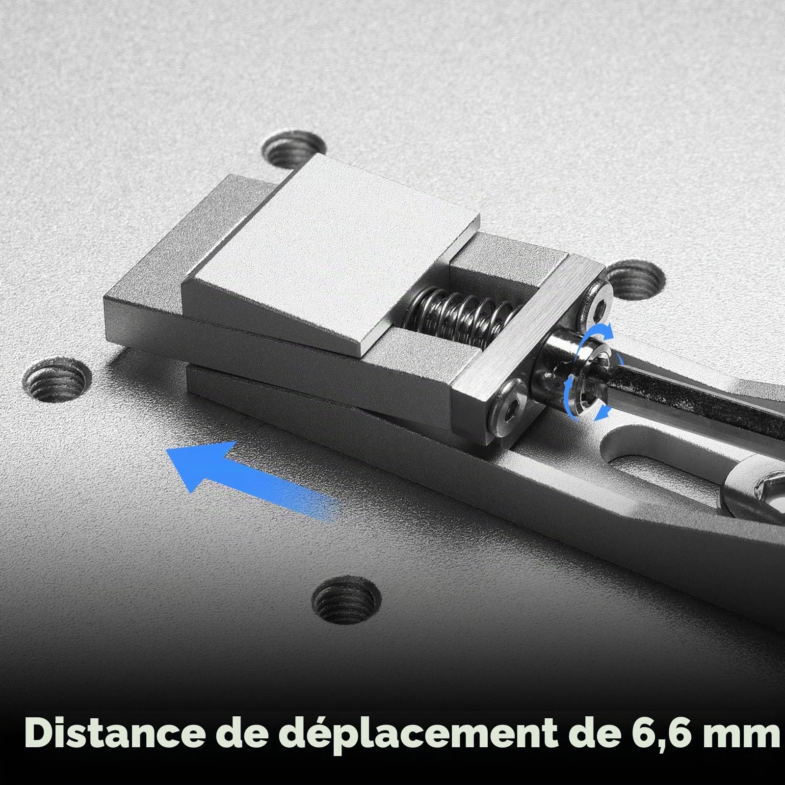 Genmitsu Lot de 4 pinces d'étau CNC pour grand projet de travail du bois et du métal, pince d'orteil en aluminium à profil bas, taille 106 mm x 22 mm x 15 mm
