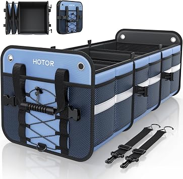 HOTOR Trunk Organizer for SUV Car Storage Box Collapsible Car Organizer