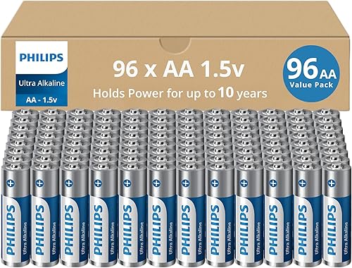 Miniatura 8 de PHILIPS Paquete de 12 pilas AA | Batería doble A ultra alcalina de 1.5 V | 132% más de potencia que el estándar de la industria | Larga duración |