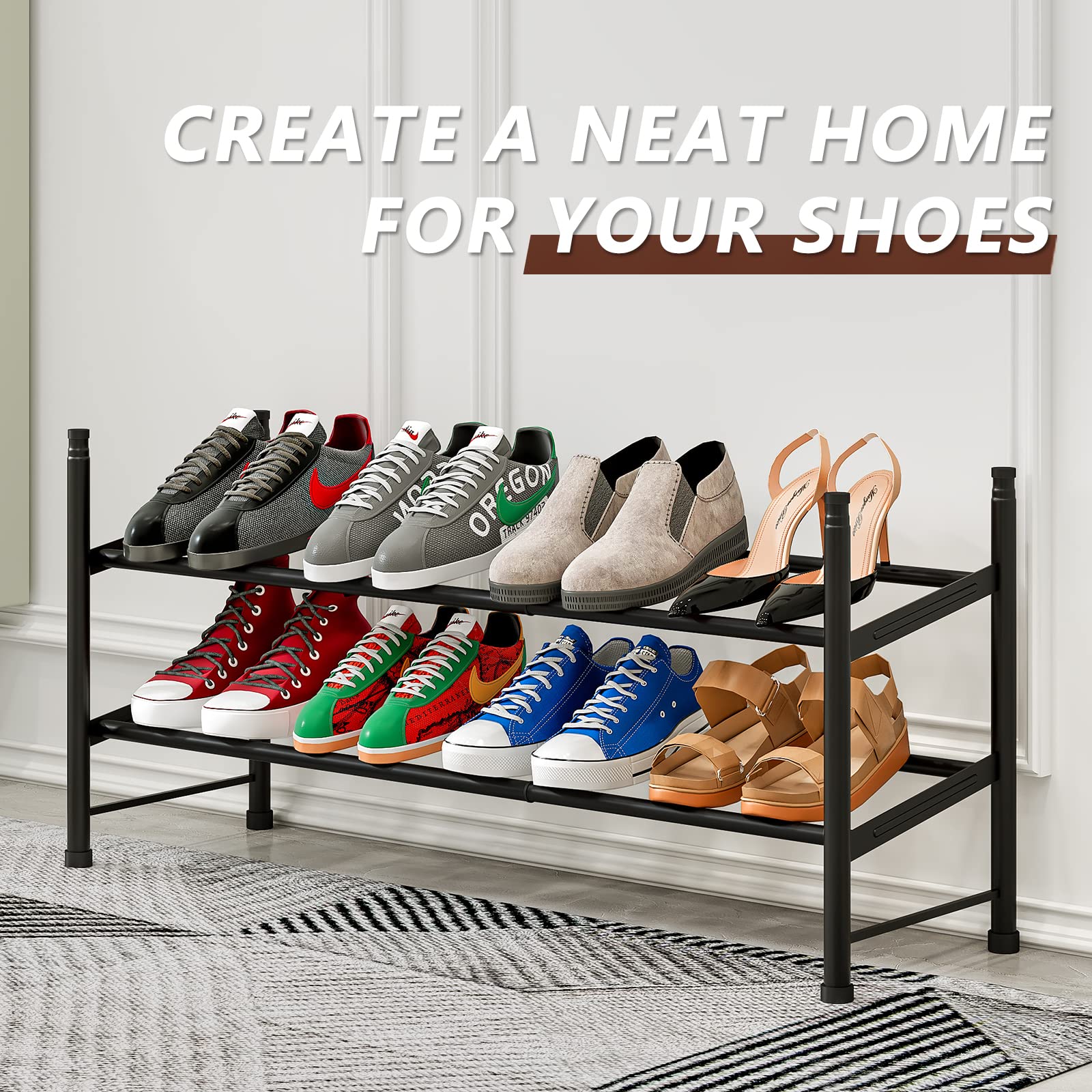 Zapatero Expandible Ajustable 4 Niveles De Metal Organizador | Meses