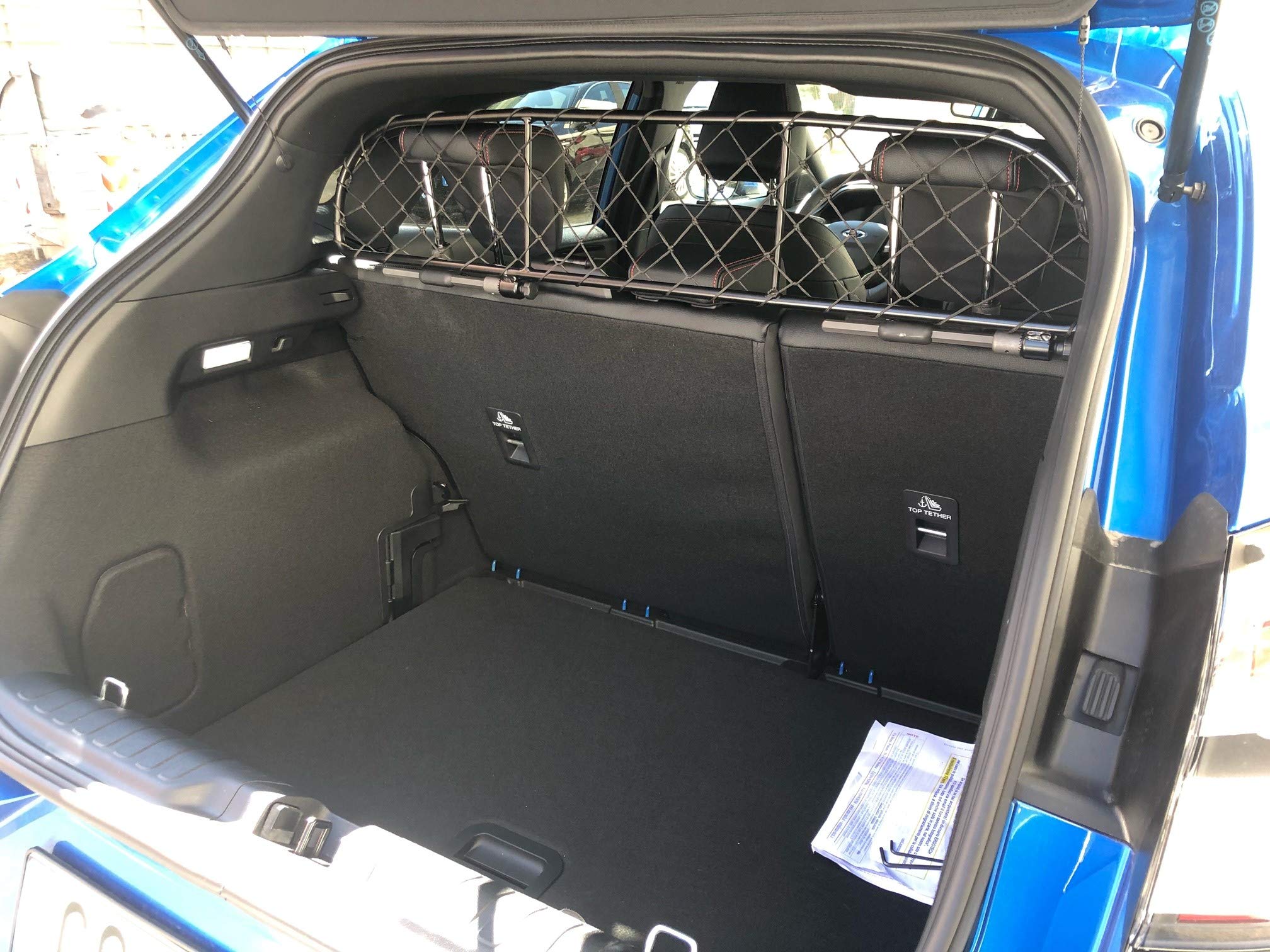 ERGOTECH Divisorio Griglia Rete Divisoria per Ford Puma, RDA65-XXS8, per Trasporto Cani e Bagagli. Sicuro, Confortevole, garantito!