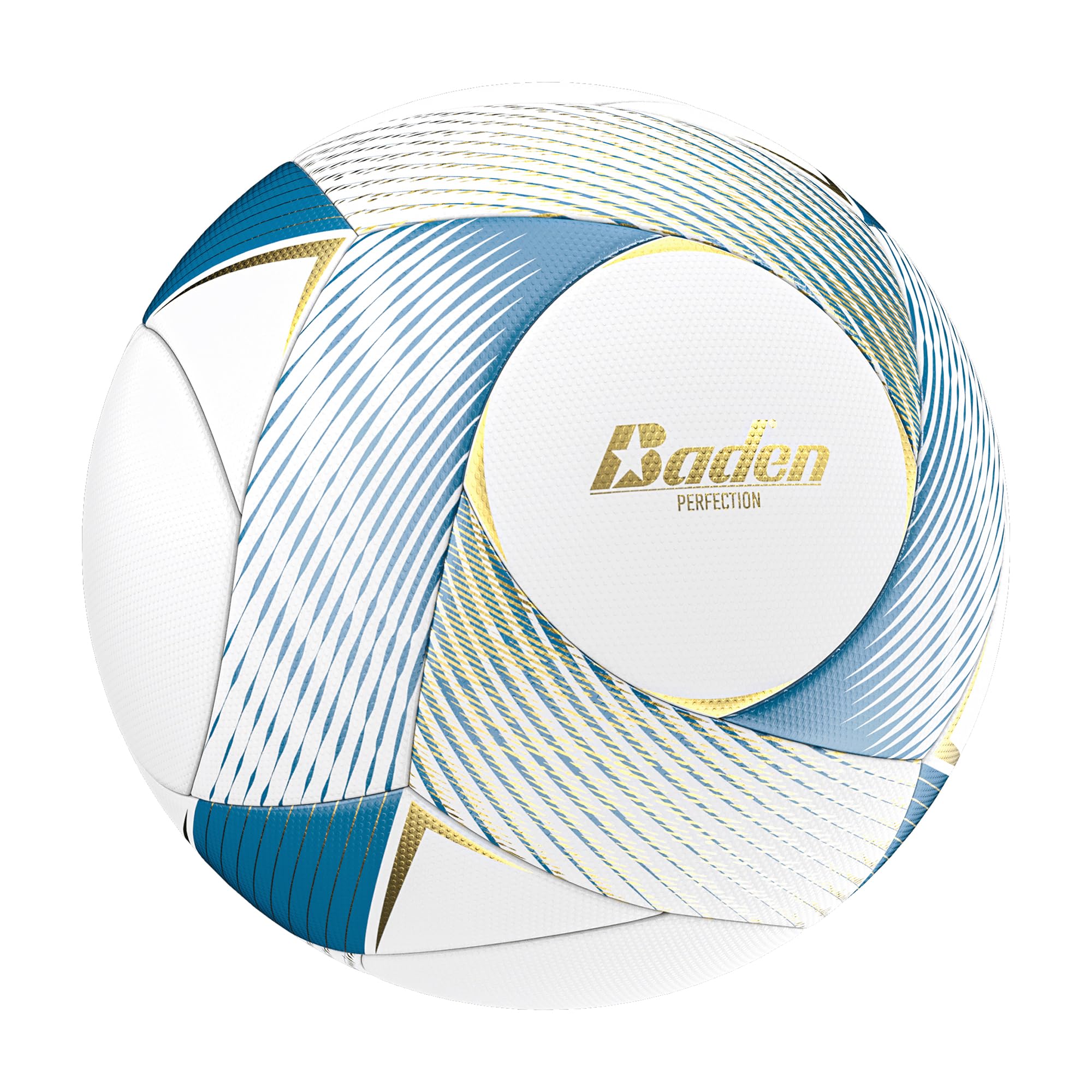 Baden Perfection Thermo-Fußball, offizielle Größe 5, nahtlos, Thermisch gebunden, NFHS-geprüft