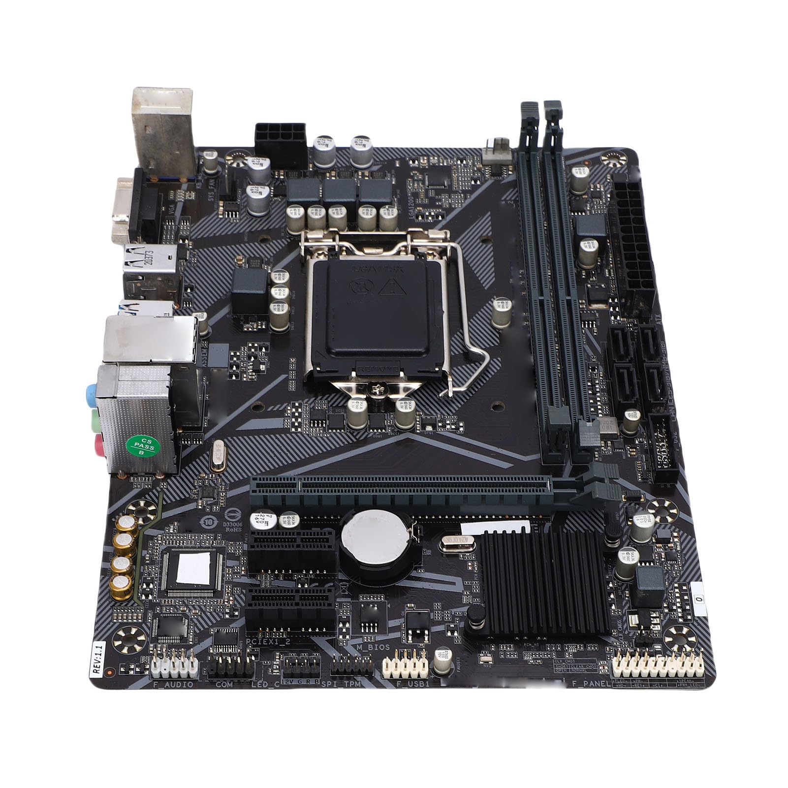 Placa Base H410M-S2, LGA 1200 10.ª Generación Core I9 I7 I5 I3, Memoria DDR4 de 2 Canales, PCIE3.0X16, 4 Serial ATA, Ranura M.2, VGA, Placa Base M ATX