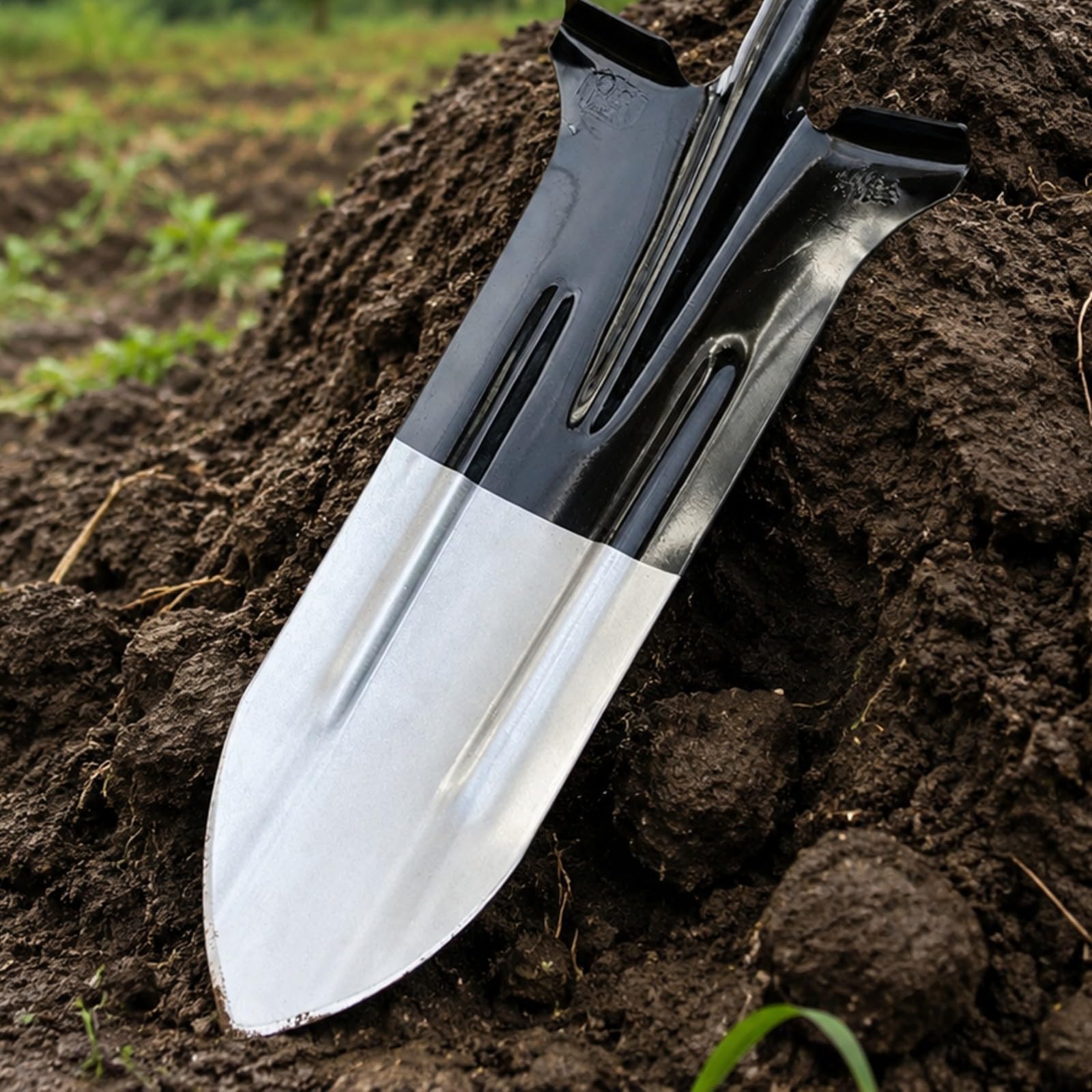 Pala Mano con Hoja Acero Templado y BOR ntado para Agujeros Profundos y Mover Escombros con Facilidad Acuada para Huertos Jardines y