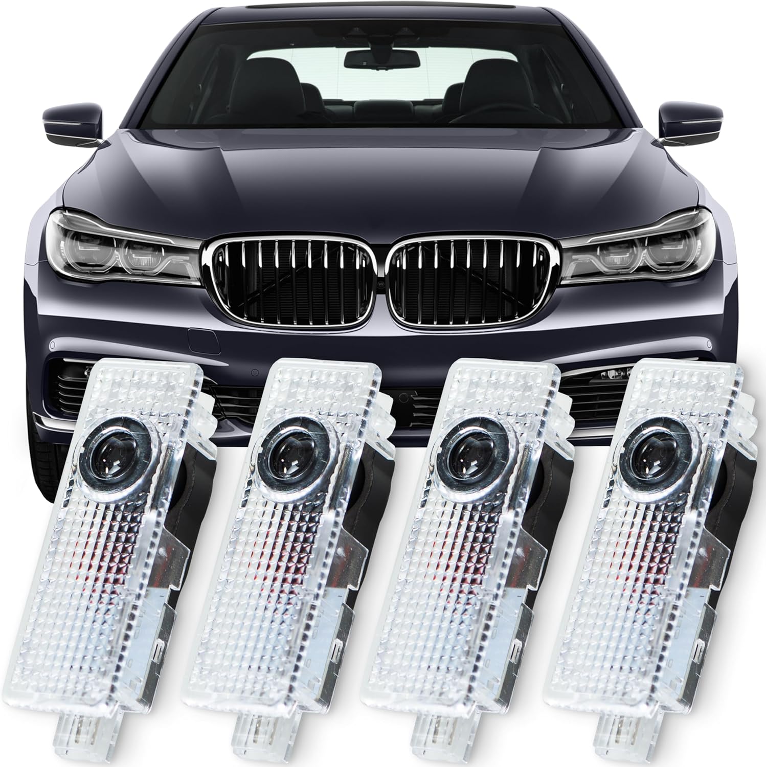 4 Pack Car Door Lights Logo Projector
