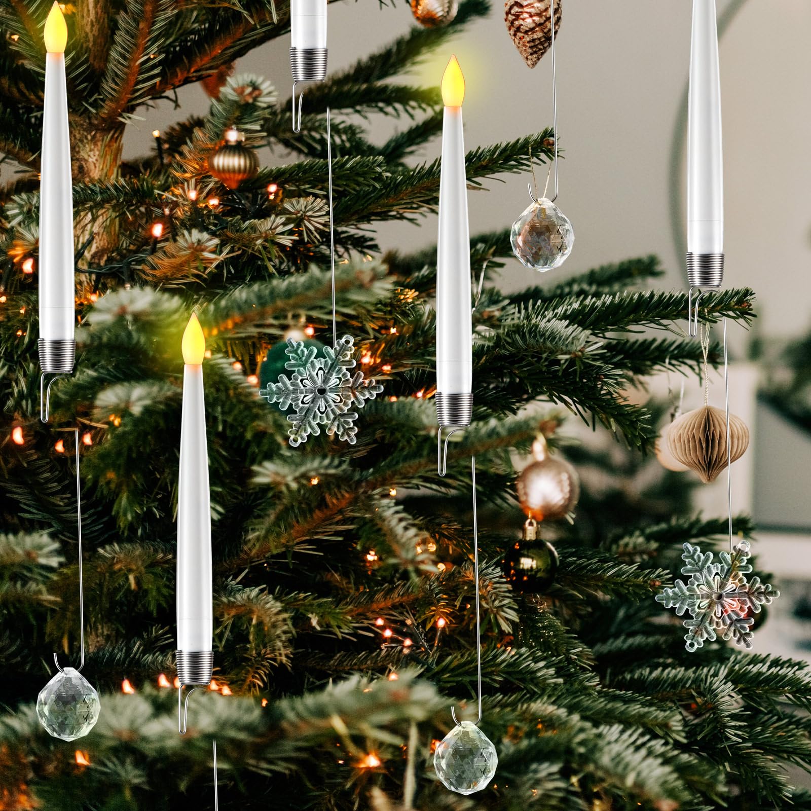 Bougies de Noël sans flamme en coffret de 36 pièces, le cadeau idéal pour la maison
