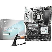 MSI B850 GAMING PLUS WIFI, Scheda madre ATX – Supporta i processori AMD Ryzen 9000, 8000 ,  7000, AM5 – Memory Boost DDR5 8200+ MT, s (OC), PCIe 5.0 x16 e 4.0 x16, M.2 Gen5, Wi-Fi 7, 5G LAN