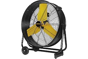 VENTISOL 24 Inch High Velocity Floor Drum Fan