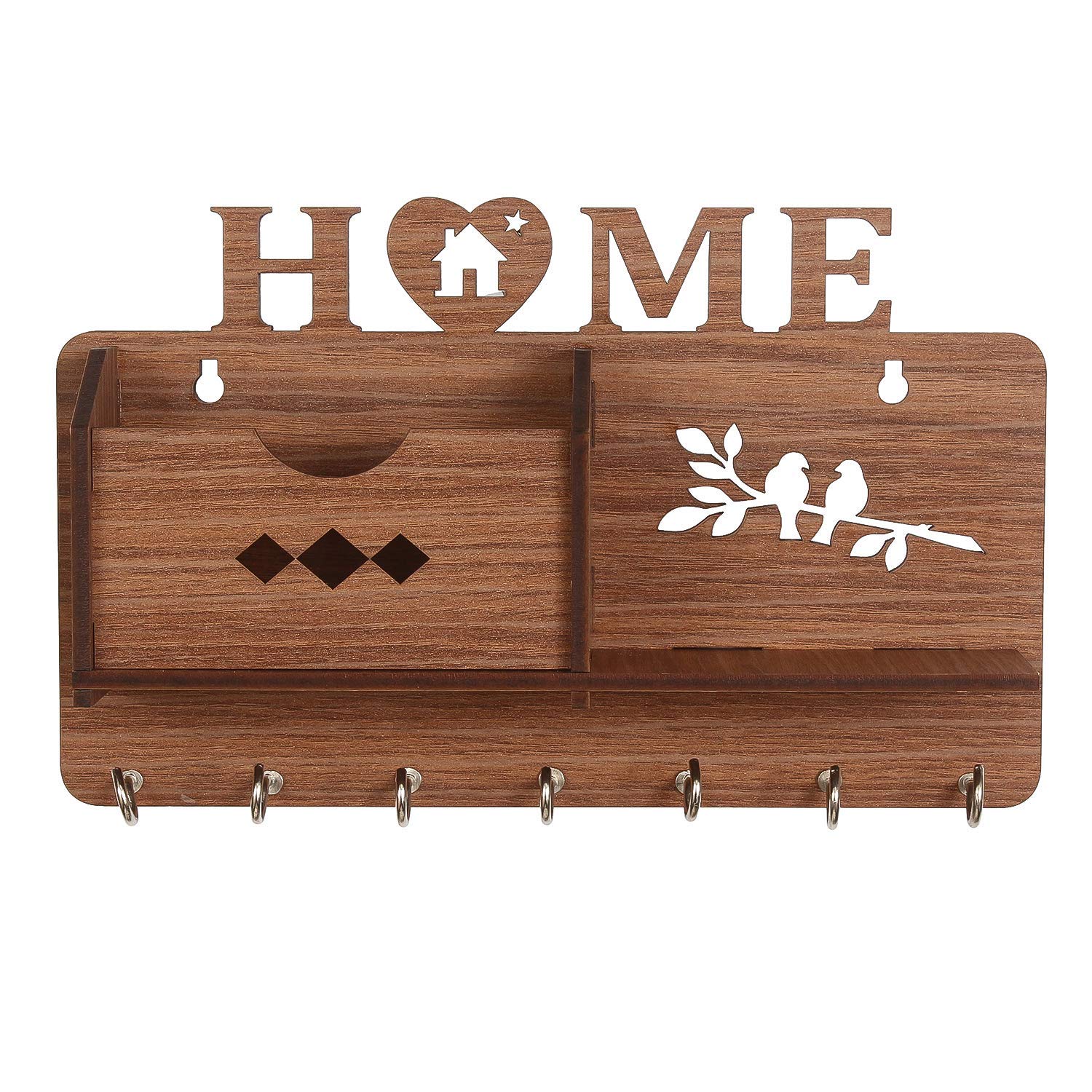 RHT MDF Wooden Wall Mounted Sweet Home Designer Key Holders | Organizer for Home | Office with Mobile Stand (B0BF5ZJWX6) Amazon Price History, Amazon Price Tracker