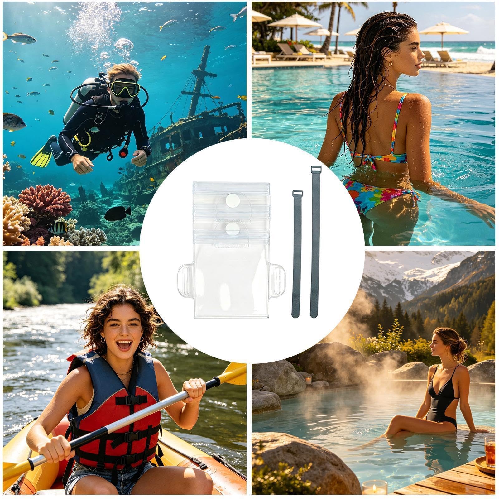Generisch wasserdichte Uhrentasche für Kinder, stoßfeste Smartwatch-Hülle für Outdoor-Aktivitäten wie Schwimmen, Schnorcheln und Strandurlaub, Schutz für Garten und Pool