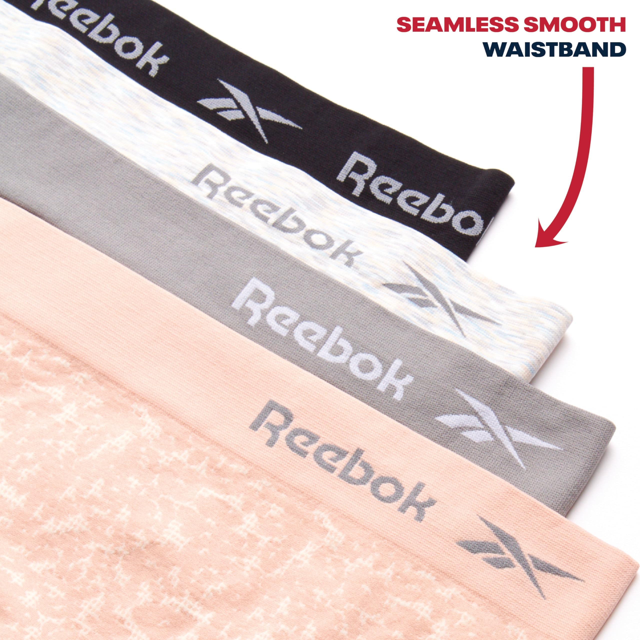 Reebok Damen Unterwäsche mit hohem Schnitt, atmungsaktiv, weich, Stretch, mittelhohe Taille, Slip für Frauen (Größen: S-XL)