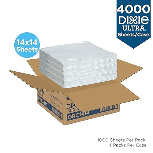 Miniatura 2 de Dixie Ultra - Envoltura y revestimiento para sándwich resistente a la grasa por GP PRO (Georgia-Pacific) blanco GRC1414 14 x 14 pulgadas 4000 hojas