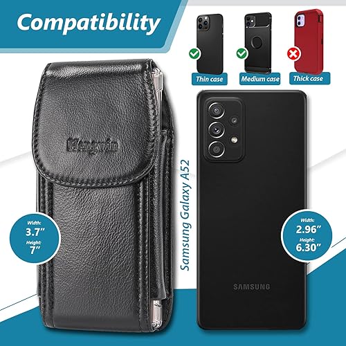 Miniatura 2 de Hengwin Funda de teléfono para Samsung Galaxy S23 Ultra S22 Ultra Note 20 Ultra A54 A53 A52 A42 A34 A13 5G Funda magnética para teléfono celular con