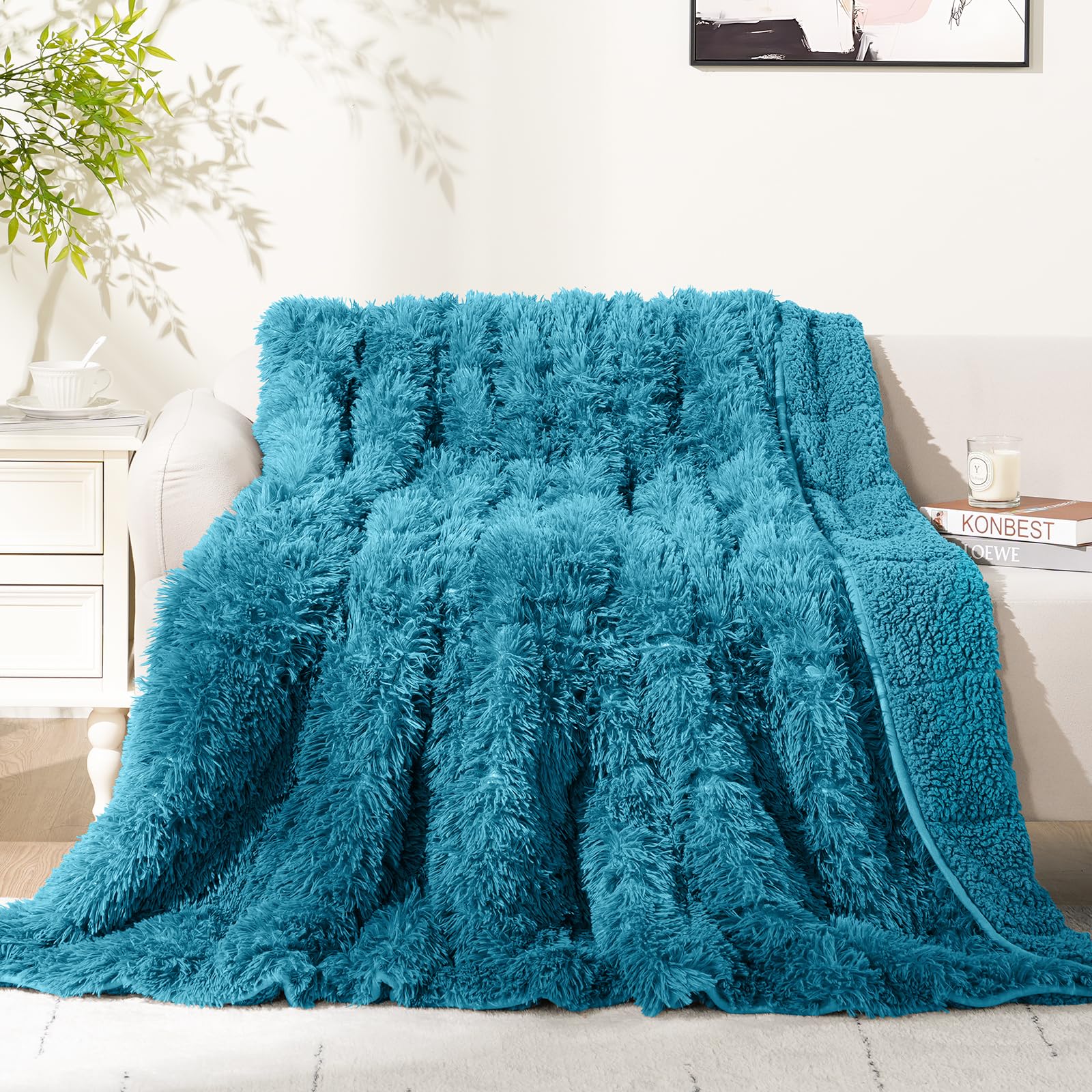 Cottonblue Weighted Blanket for Adults 25 lbs Queen Size Bed 60"x80" Soft