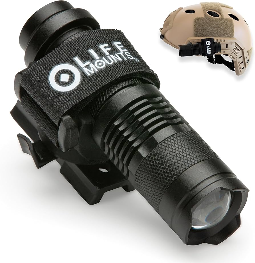 Amazon.co.jp: Life Mounts ARCレールヘルメット用レールマウント懐中