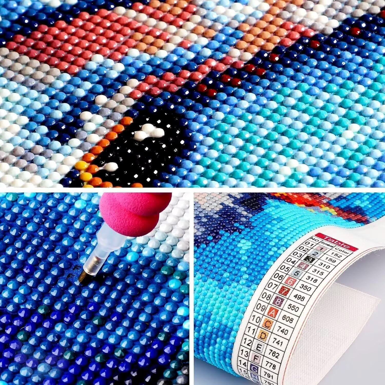 5D Diamond Painting Adulti Seao Rotondo Diamond Painting 100x135cm a-2989 | Perro Diamond Painting Kit Completo, Dimensioni Diamantini Crystal Art, Hobby Creativi Adulti Decorazioni da Parete e Casa