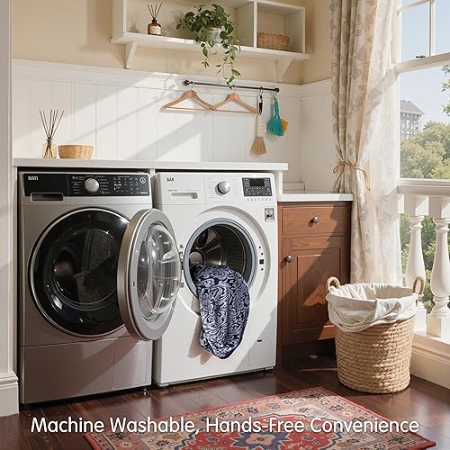 Miniatura 6 de SUBRTEX Fundas para sofá de 2 piezas, jacquard, damasco, de 3 plazas, con cojín de asiento, fundas elásticas para sofá, protector antideslizante de