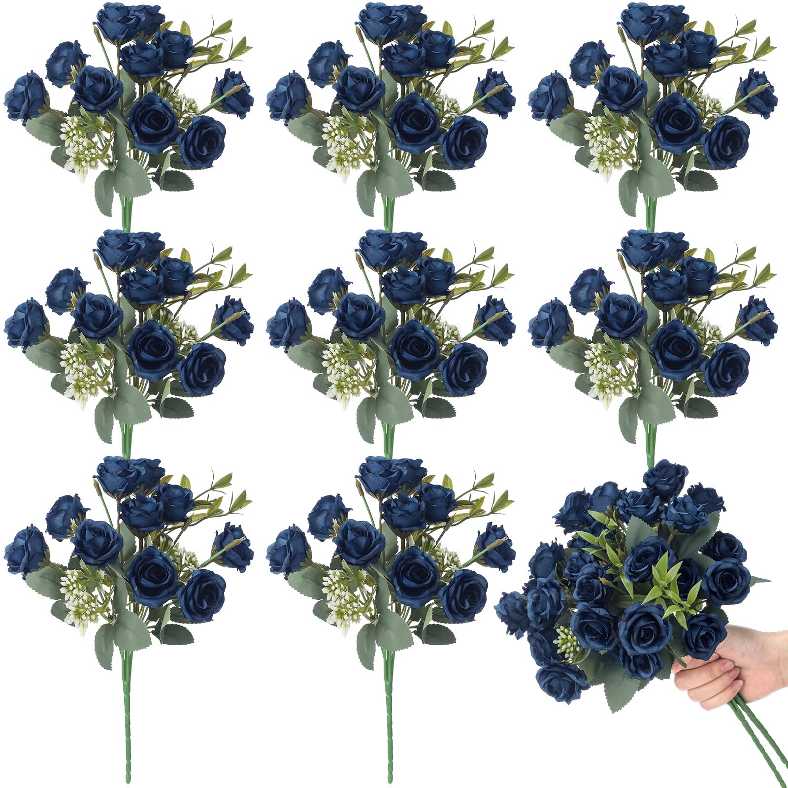 Amazon.co.jp: Zeyune 8個パック 12インチ ウェディングブーケ 花嫁