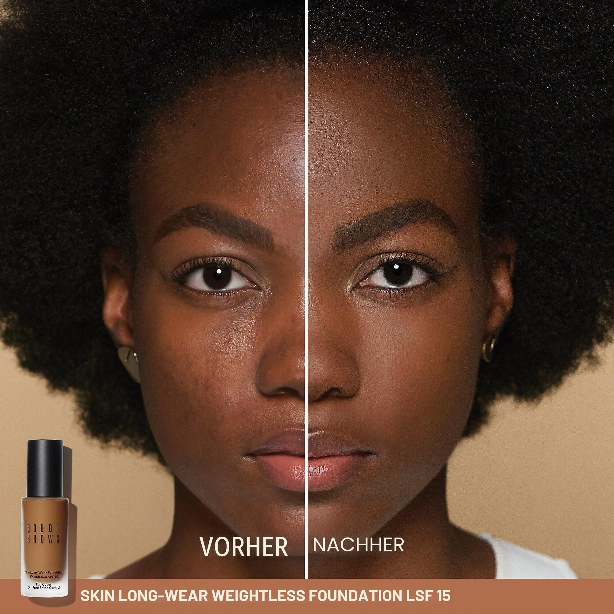 Bobbi Brown Skin Long-Wear Weightless Foundation SPF 15 - W-046 Warm Beige für Damen, 1 oz Foundation