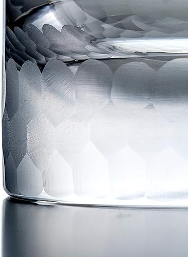 Miniatura 2 de Amehla "Hive" - Vasos dobles de panal de abeja soplados a mano, 12 onzas, vasos de cristal para whisky (2 o 4)