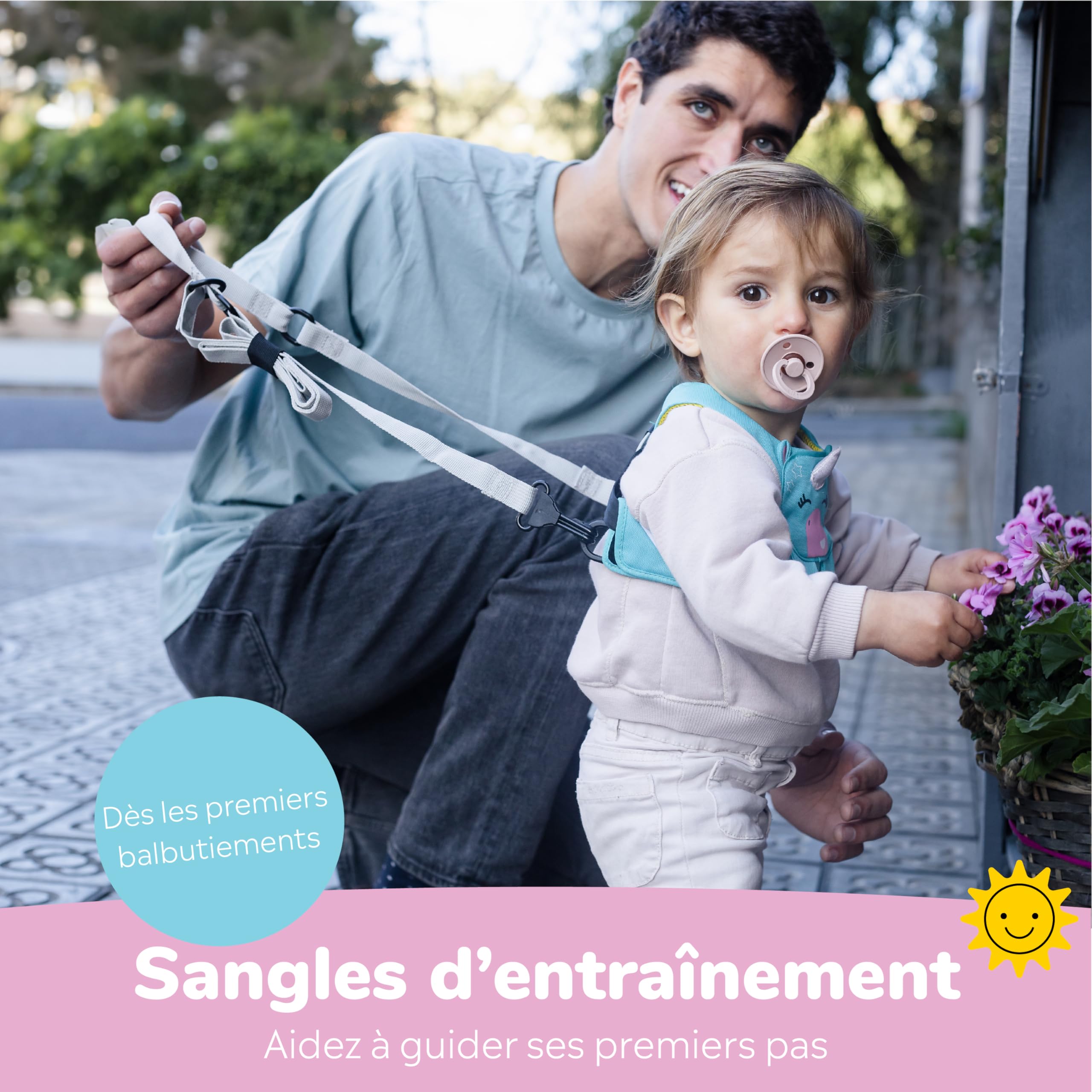Trunki ToddlePak – Harnais Enfants, Harnais de Marche pour Bébé et Harnais Sécurité pour Enfants – Harnais Enfants Promenade Una Licorne (Turquoise)