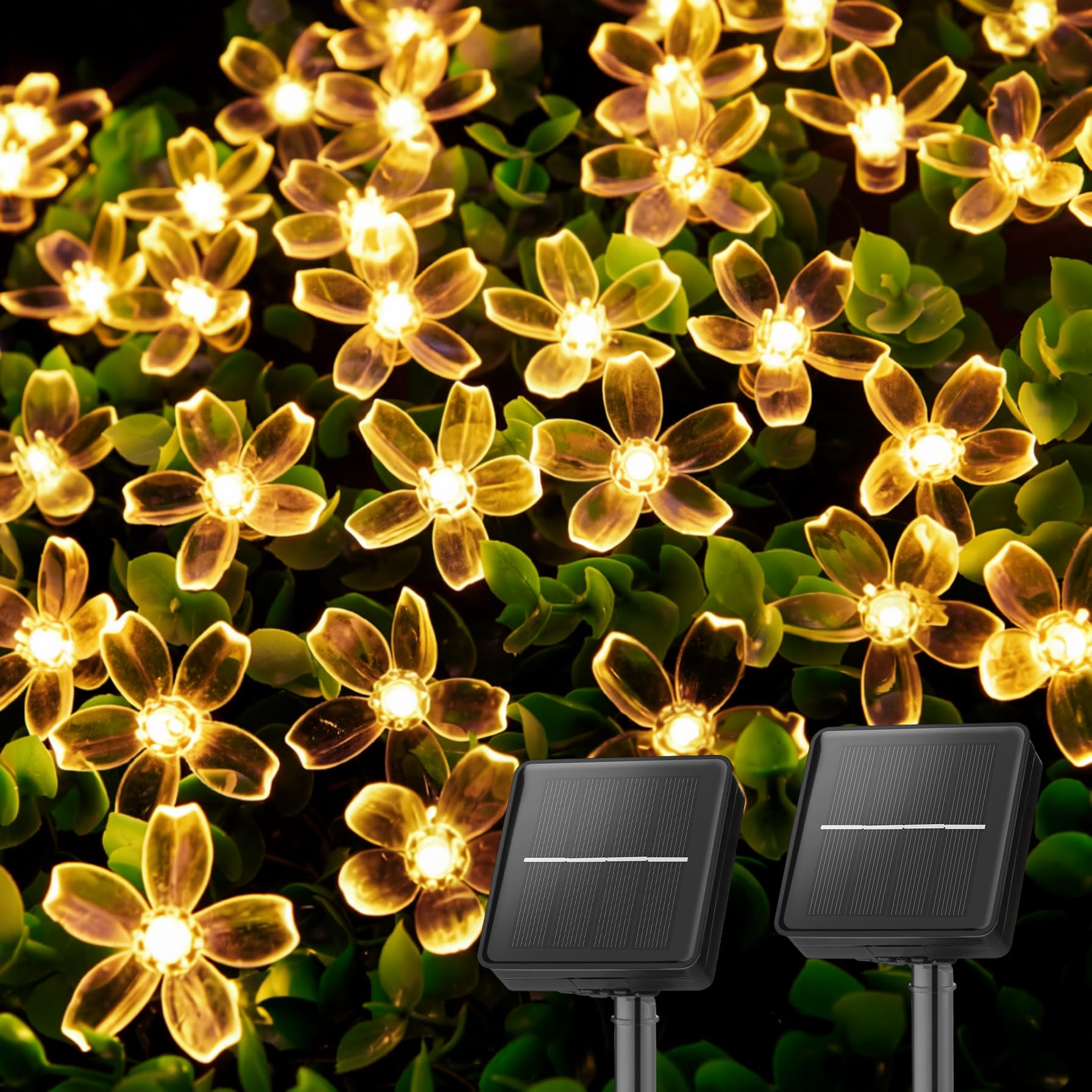 Brightown 2 Pack Solar String Lights