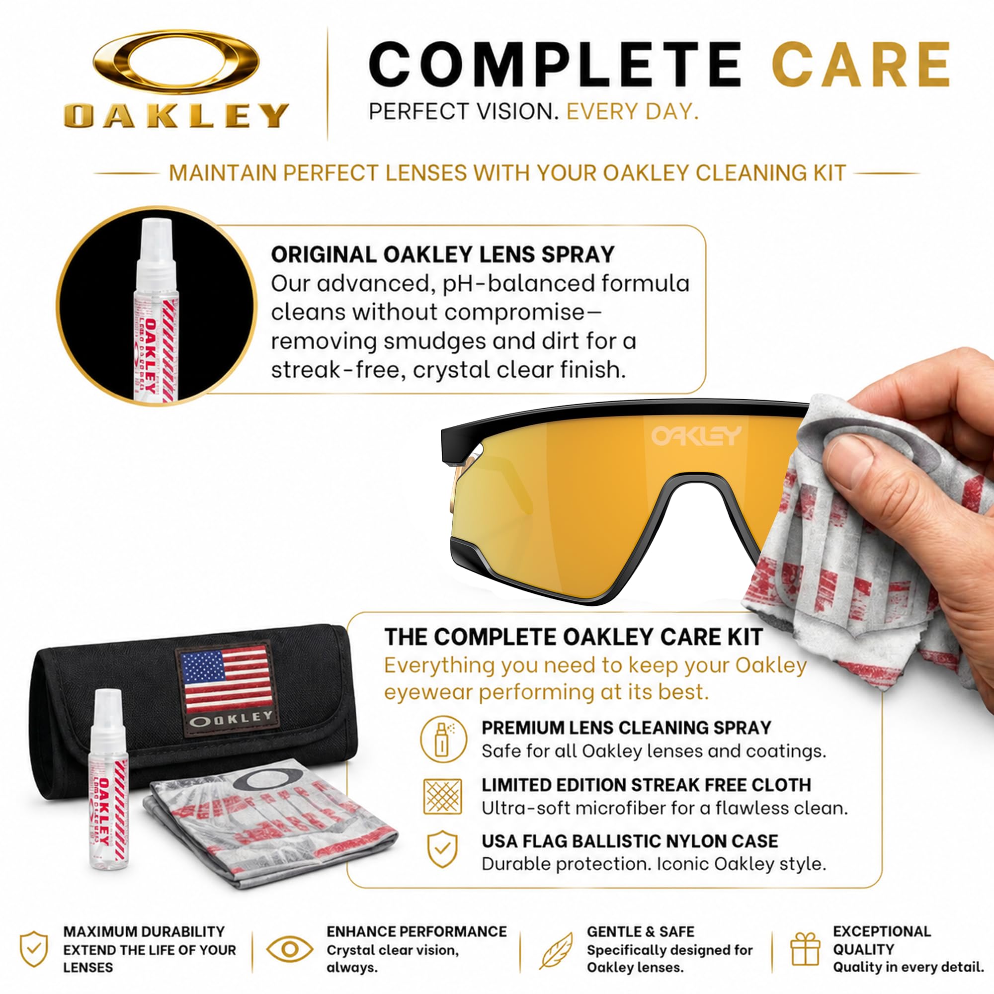 OAKLEY BXTR METAL OO9237 - Gafas de sol rectangulares con kit oficial de gafas