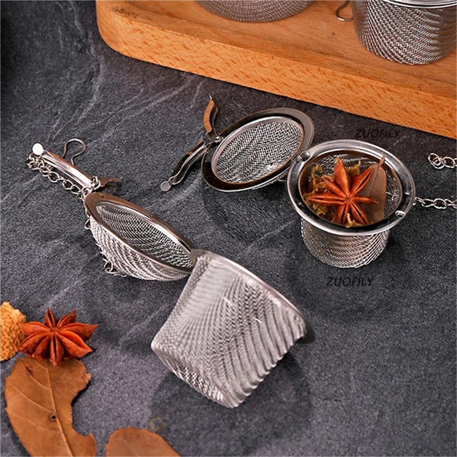Infusore Per Tisane Bustina con filtro a sfera catena