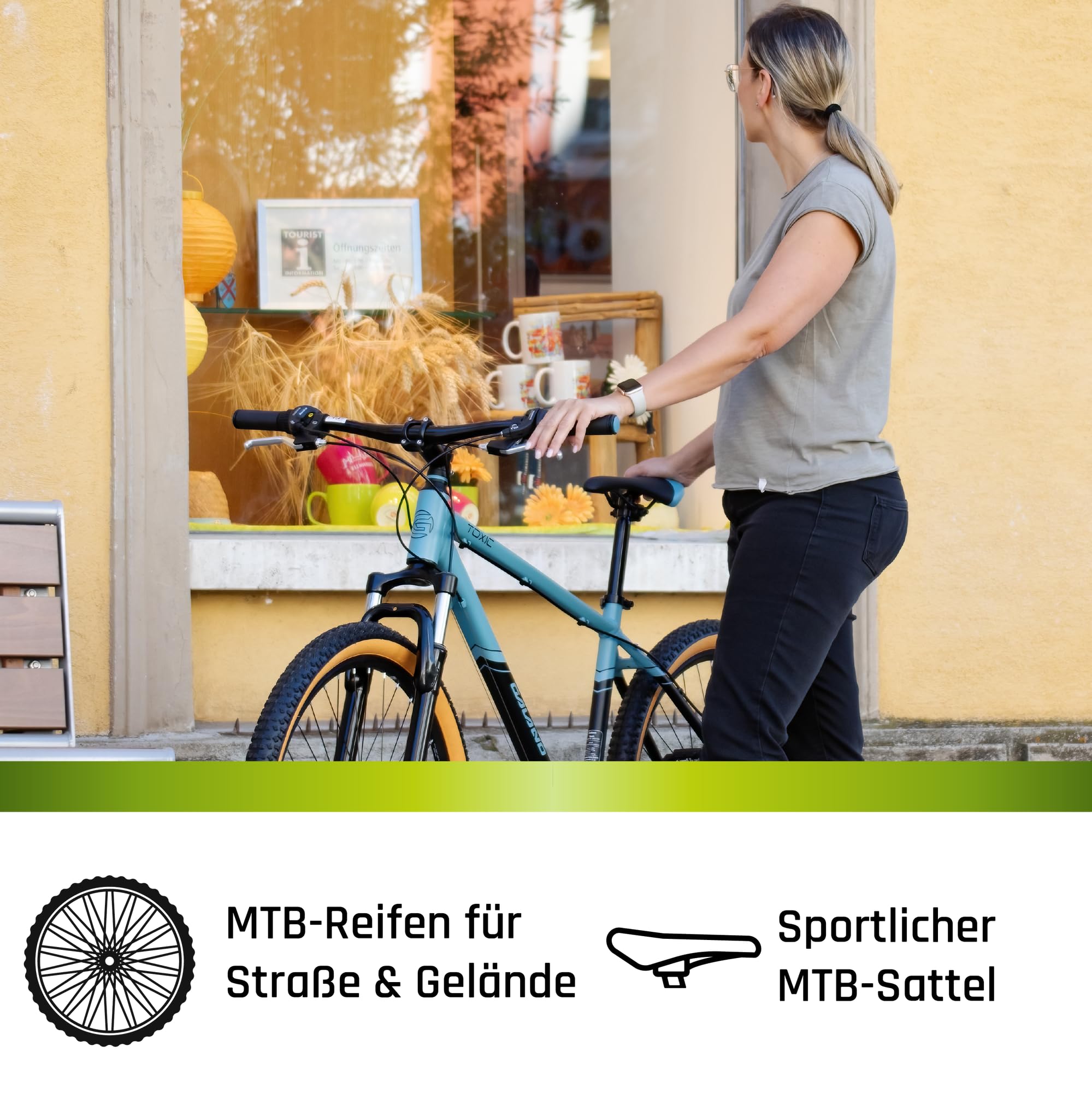 Galano GA270 Mountainbike 27,5 Zoll Fahrrad Hardtail MTB 21 Gänge Damen Herren 160-175 cm V-Brakes