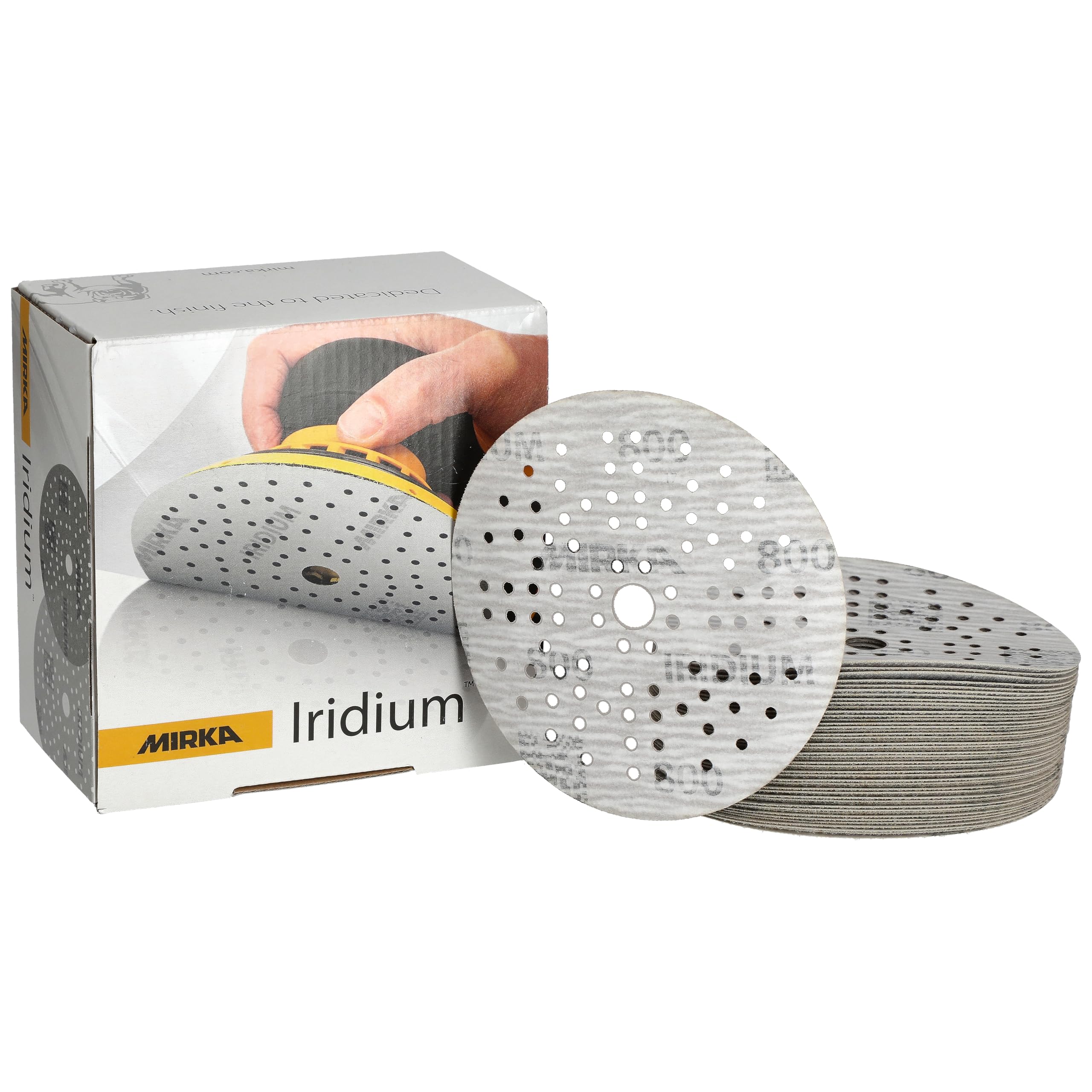 Mirka Abrasive sheets Iridium Sandpaper 125mm Grit 800 100pcs