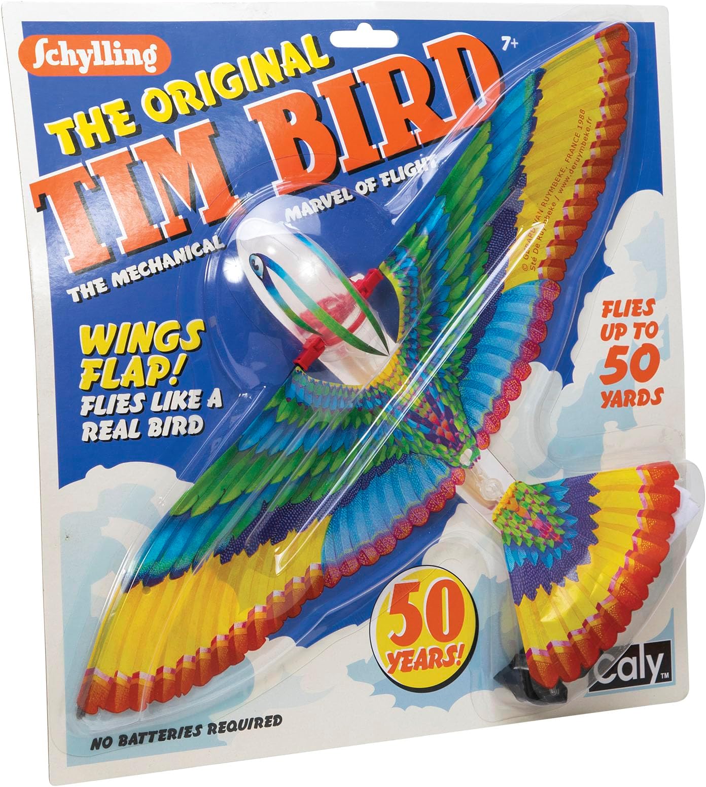 Schylling Tim Flying Bird Toy Figure,for Kid,multicolor